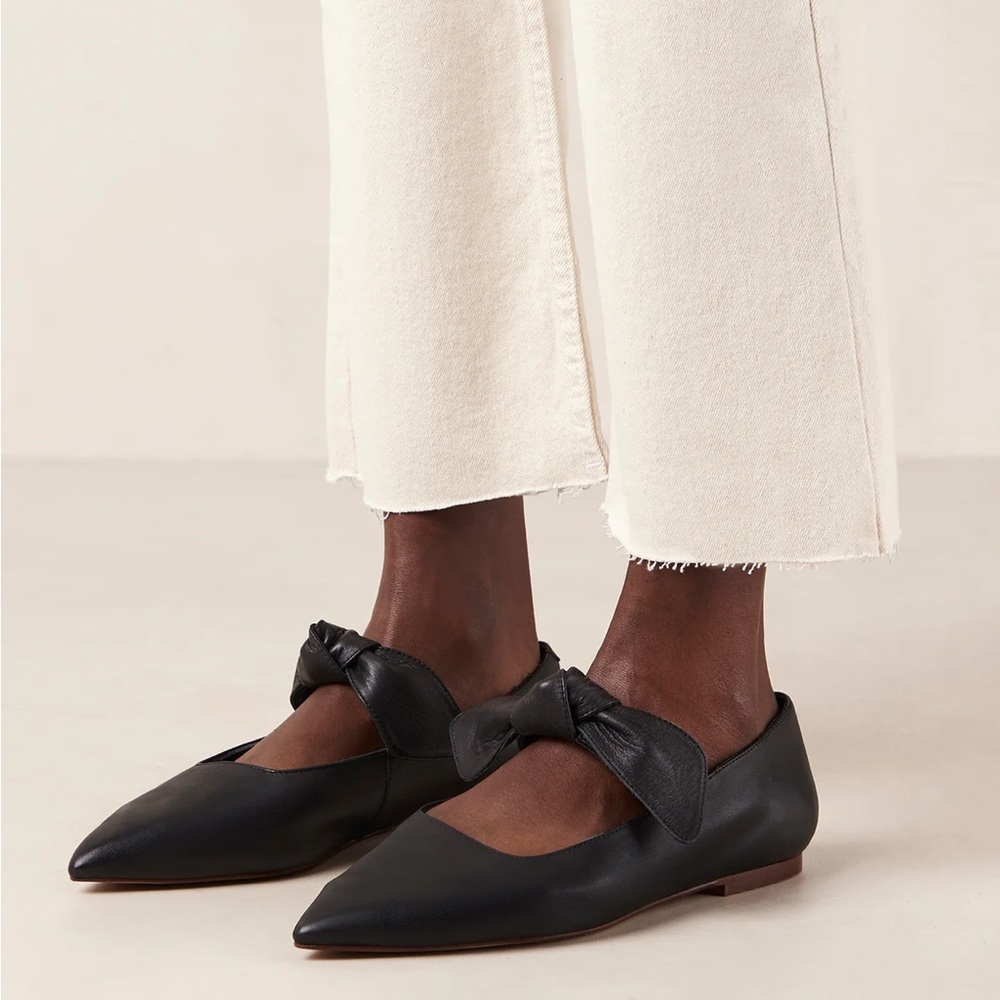 Alohas Black Fossil Ballet Flat Size 36 US 6